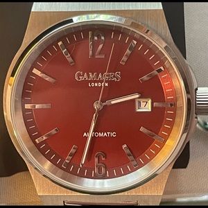 New Luxury Limited Edition Hand Assembled Gamages Red Debonair Watch London